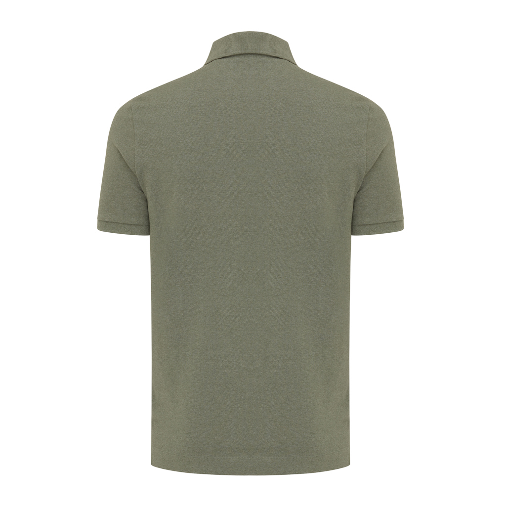 Polo vert kaki vu de dos