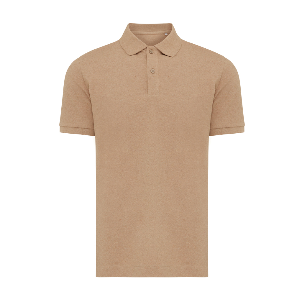 Polo beige à manches courtes pour homme