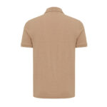 Dos d’un polo beige uni à manches courtes