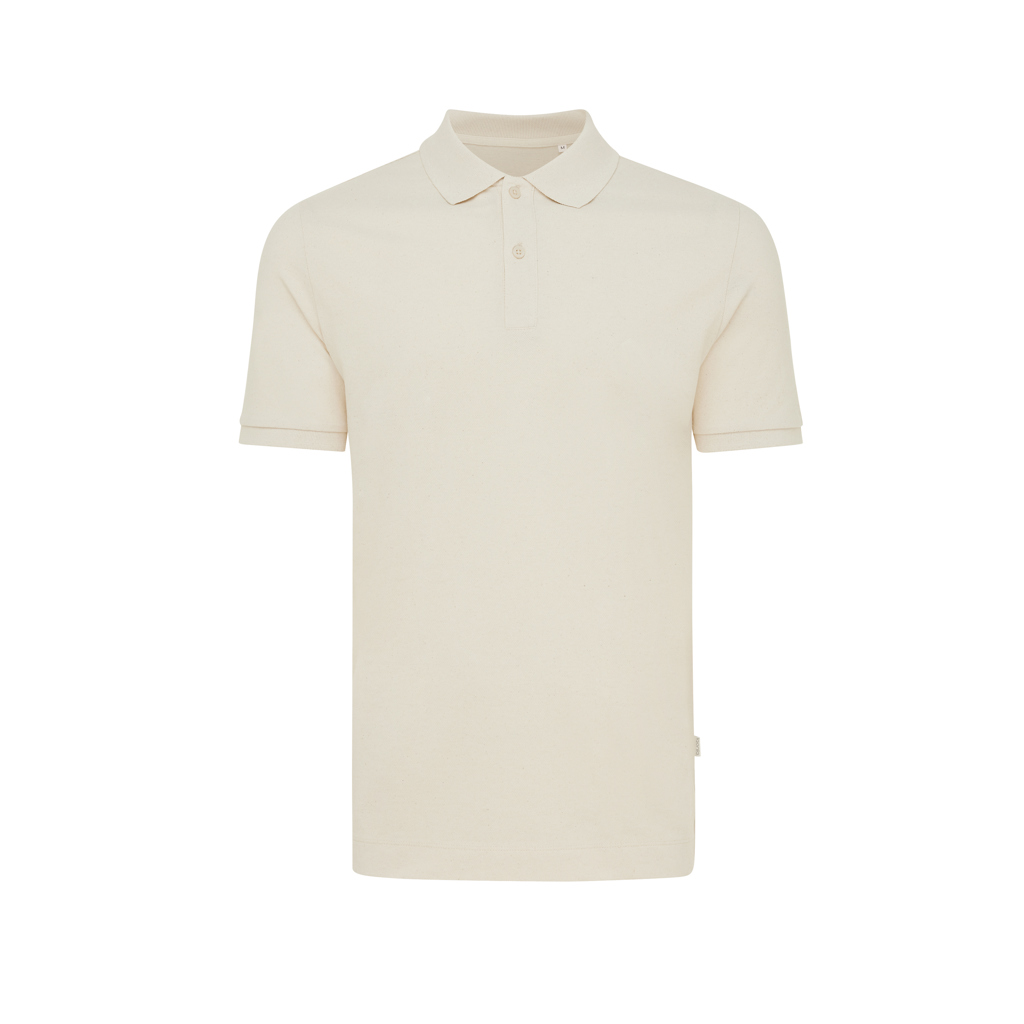 Polo beige à manches courtes pour homme