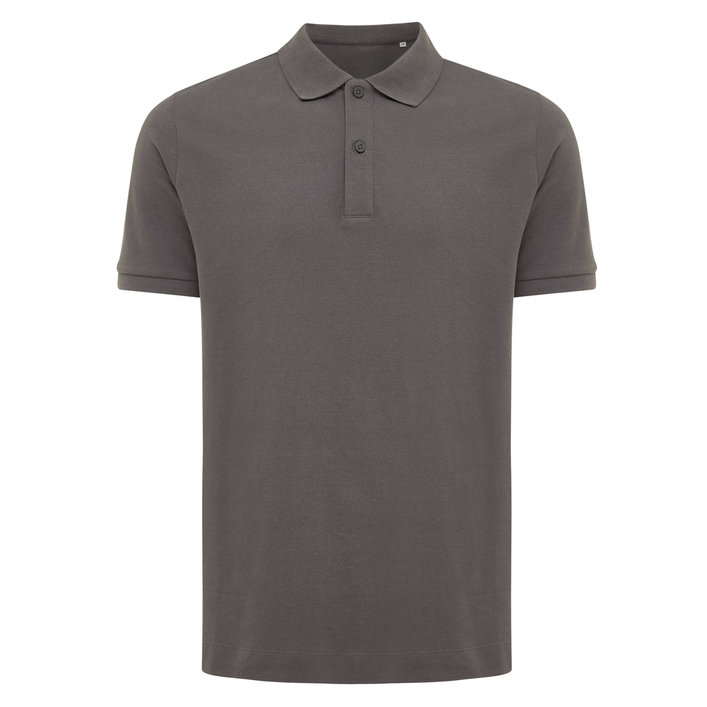 Polo gris à manches courtes pour homme