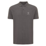 Polo gris à manches courtes pour homme