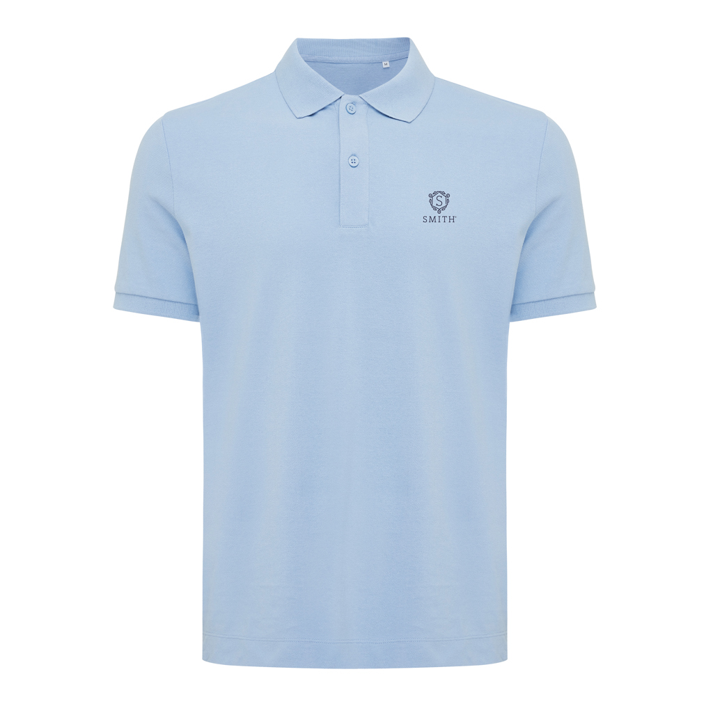 Polo bleu clair à col classique