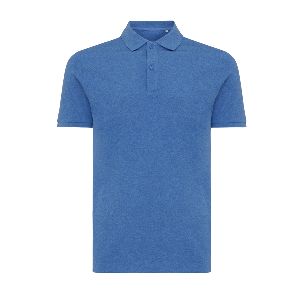 Polo bleu à manches courtes pour homme