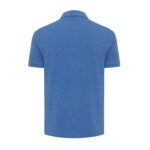 Polo bleu à manches courtes vu de dos