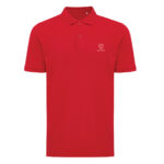 Polo rouge à manches courtes pour homme
