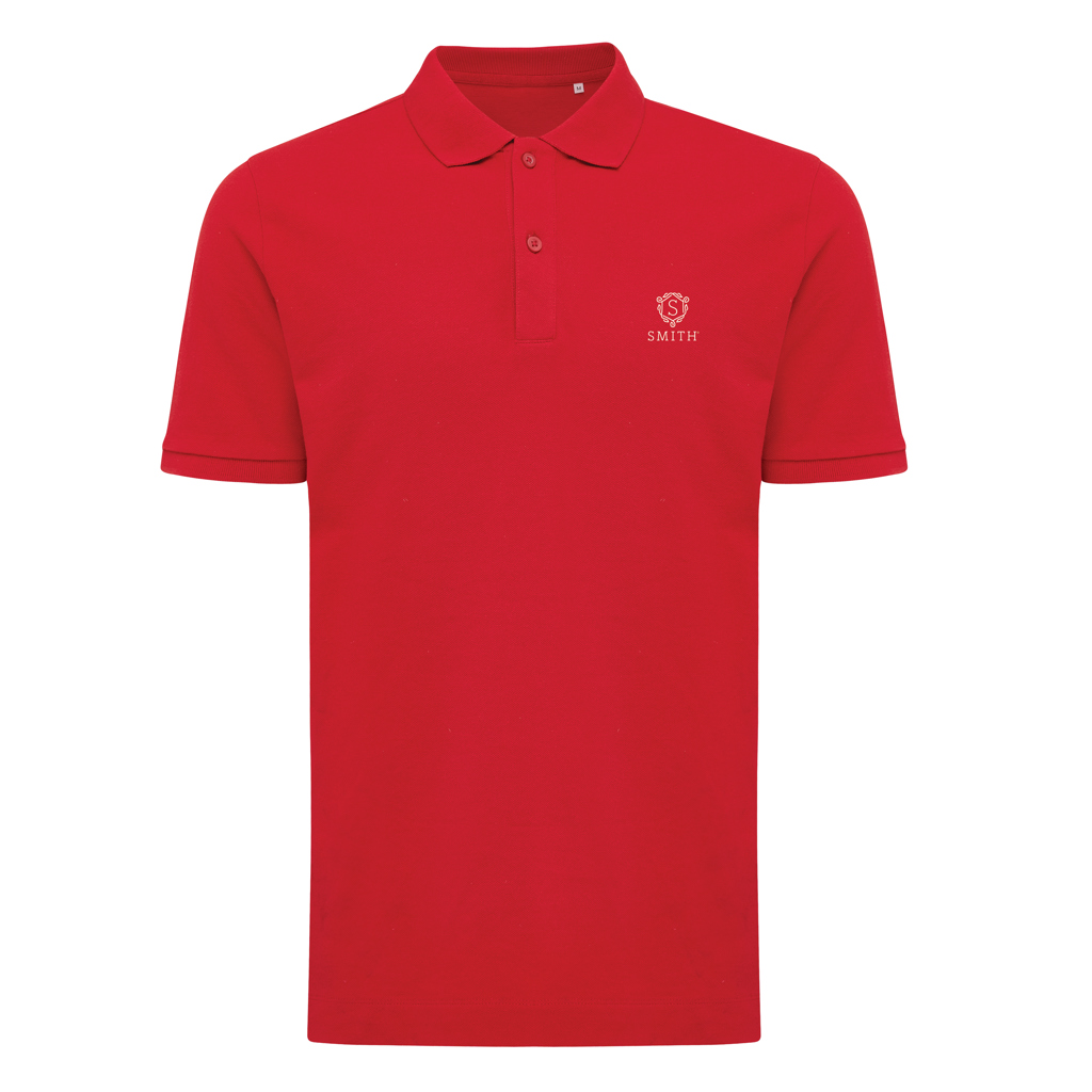 Polo rouge à manches courtes pour homme