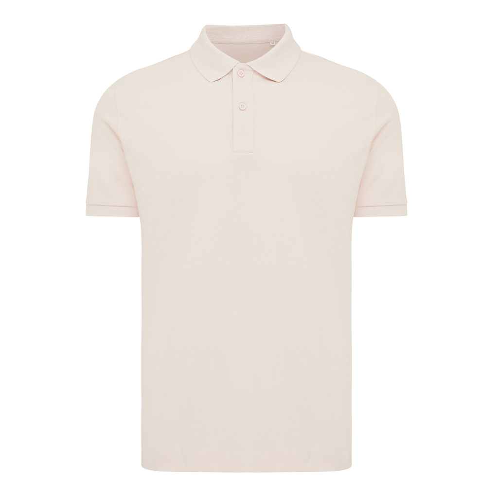 Polo beige clair à manches courtes