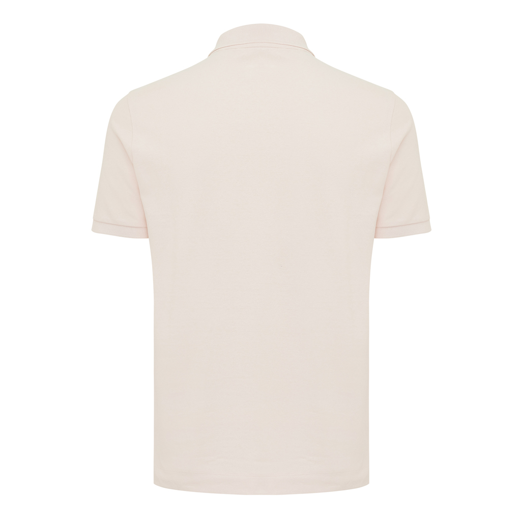 Dos de polo beige à manches courtes