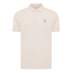 Polo beige à manches courtes pour homme