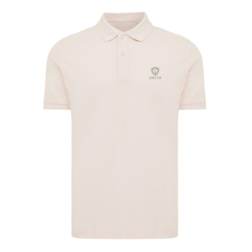 Polo beige à manches courtes pour homme