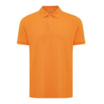 Polo orange à manches courtes pour homme