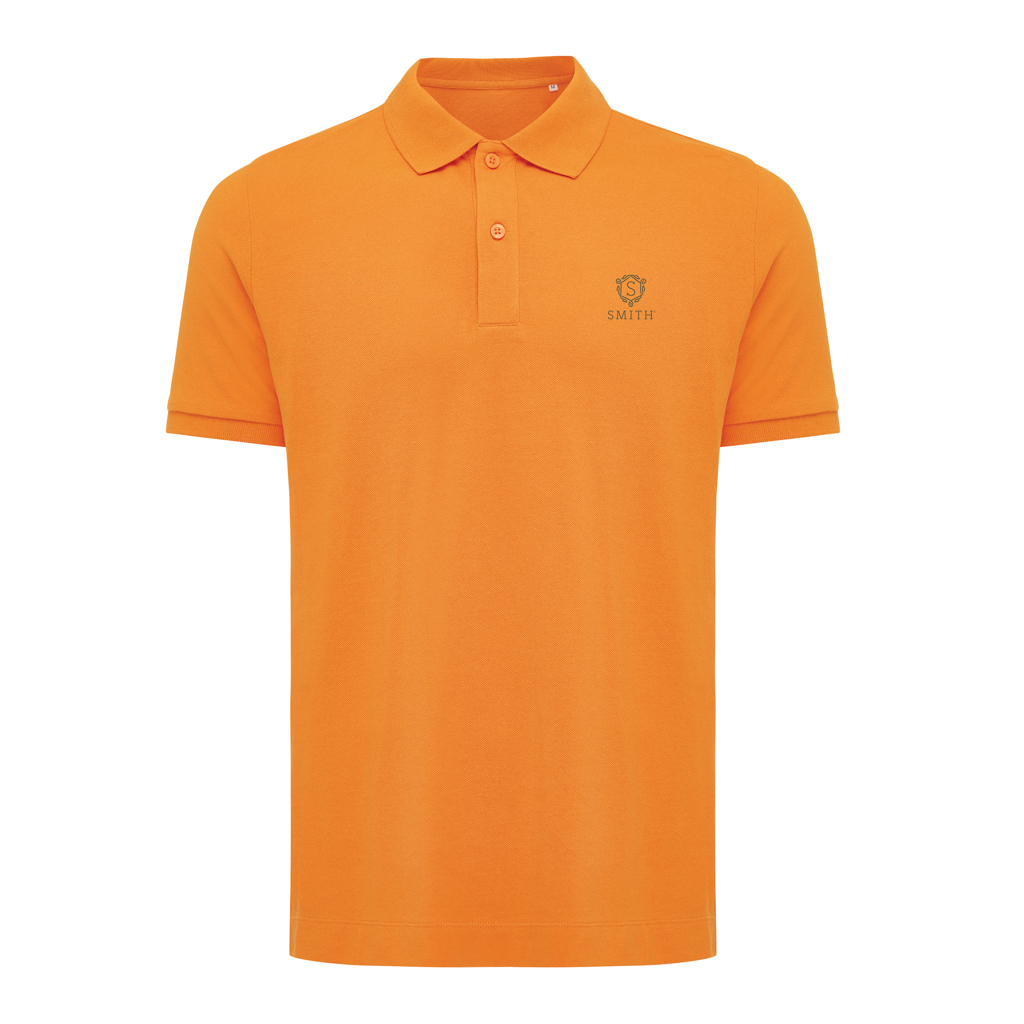 Polo orange à manches courtes pour homme