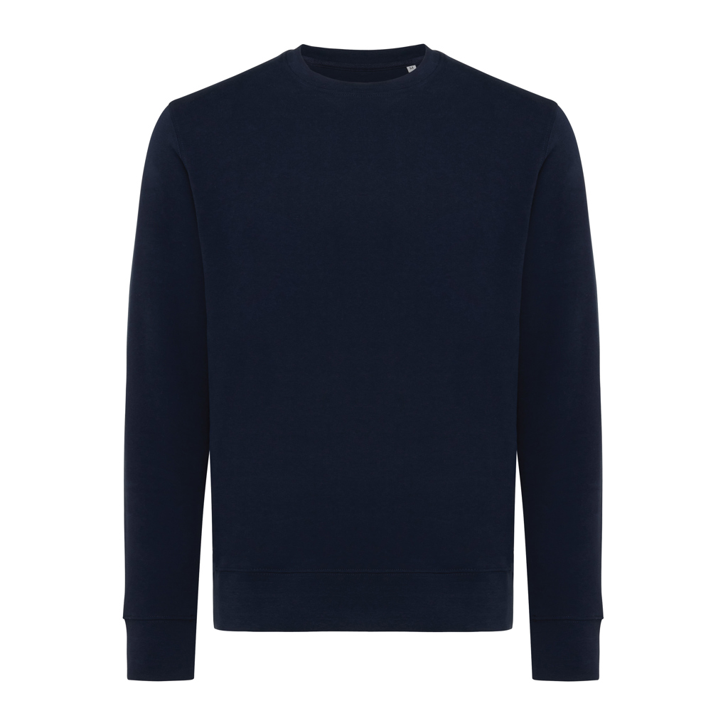 Sweat-shirt bleu marine à manches longues simple