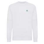 Sweatshirt blanc à col rond unisexe