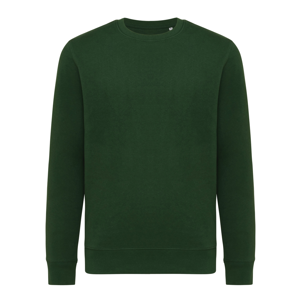Sweat-shirt vert uni à manches longues