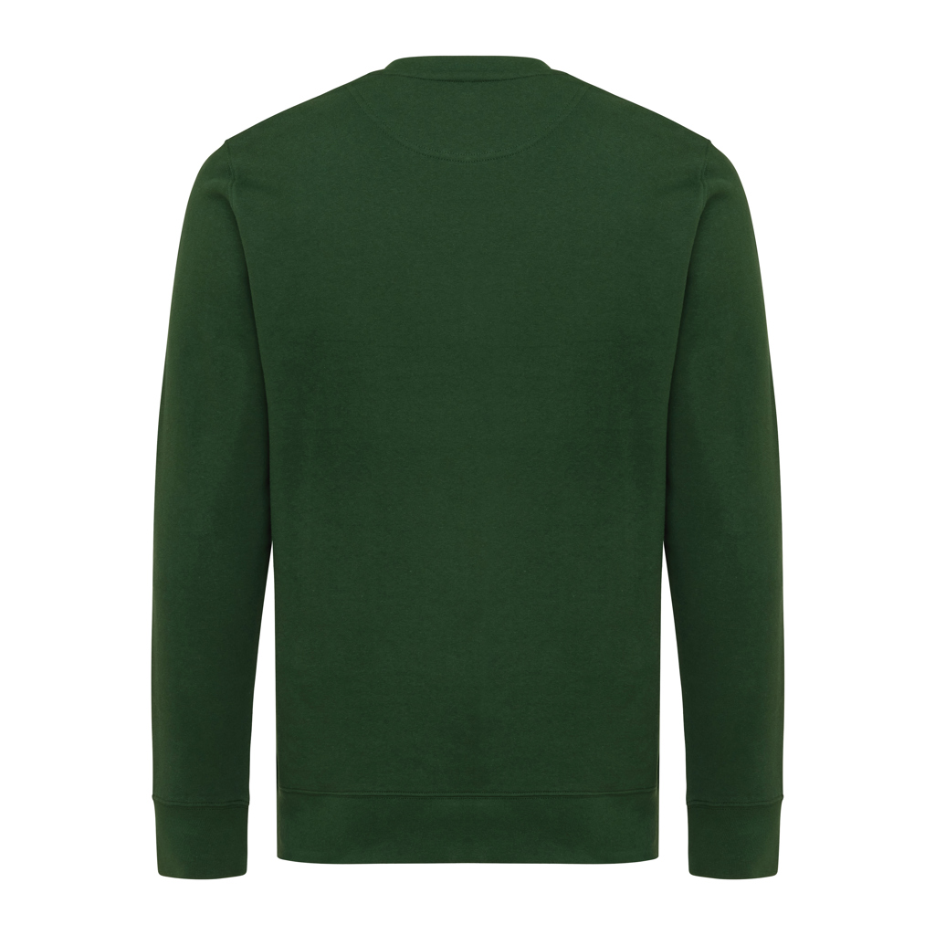 Sweat-shirt vert uni à manches longues