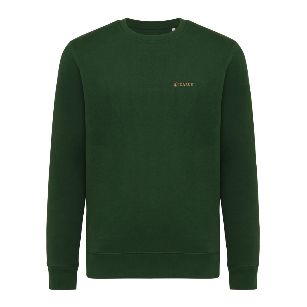 Sweat-shirt vert foncé à logo Icarus brodé