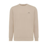 Sweat beige à col rond minimaliste
