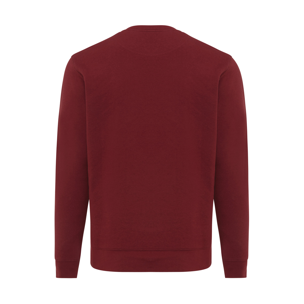 Sweat-shirt bordeaux uni vu de dos