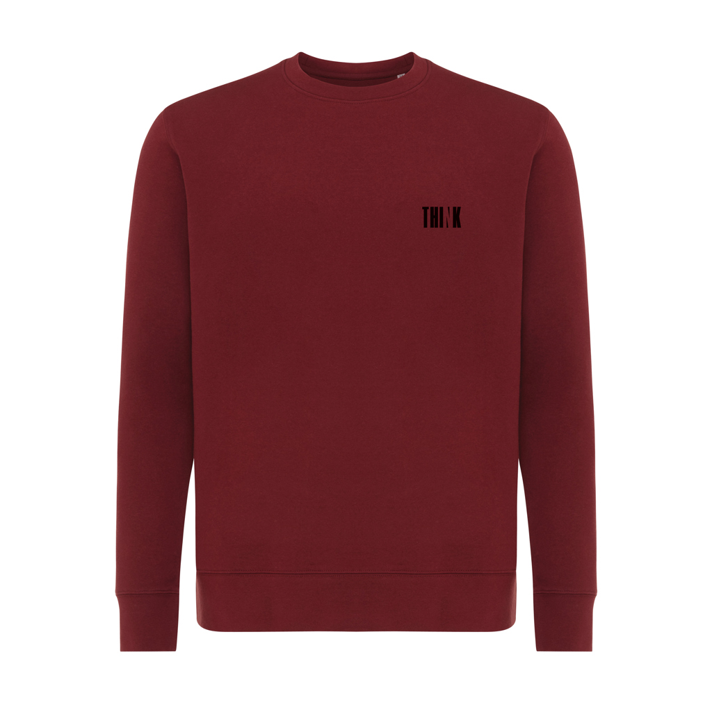 Sweat-shirt bordeaux à logo THIN K noir