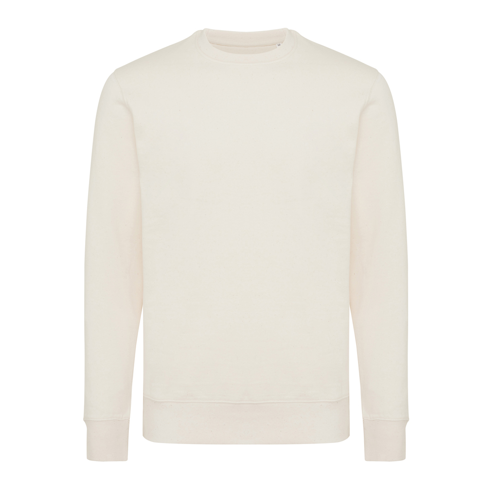 Sweat-shirt blanc à manches longues unisexe