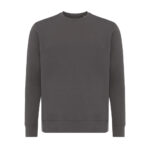 Sweat-shirt gris uni à col rond