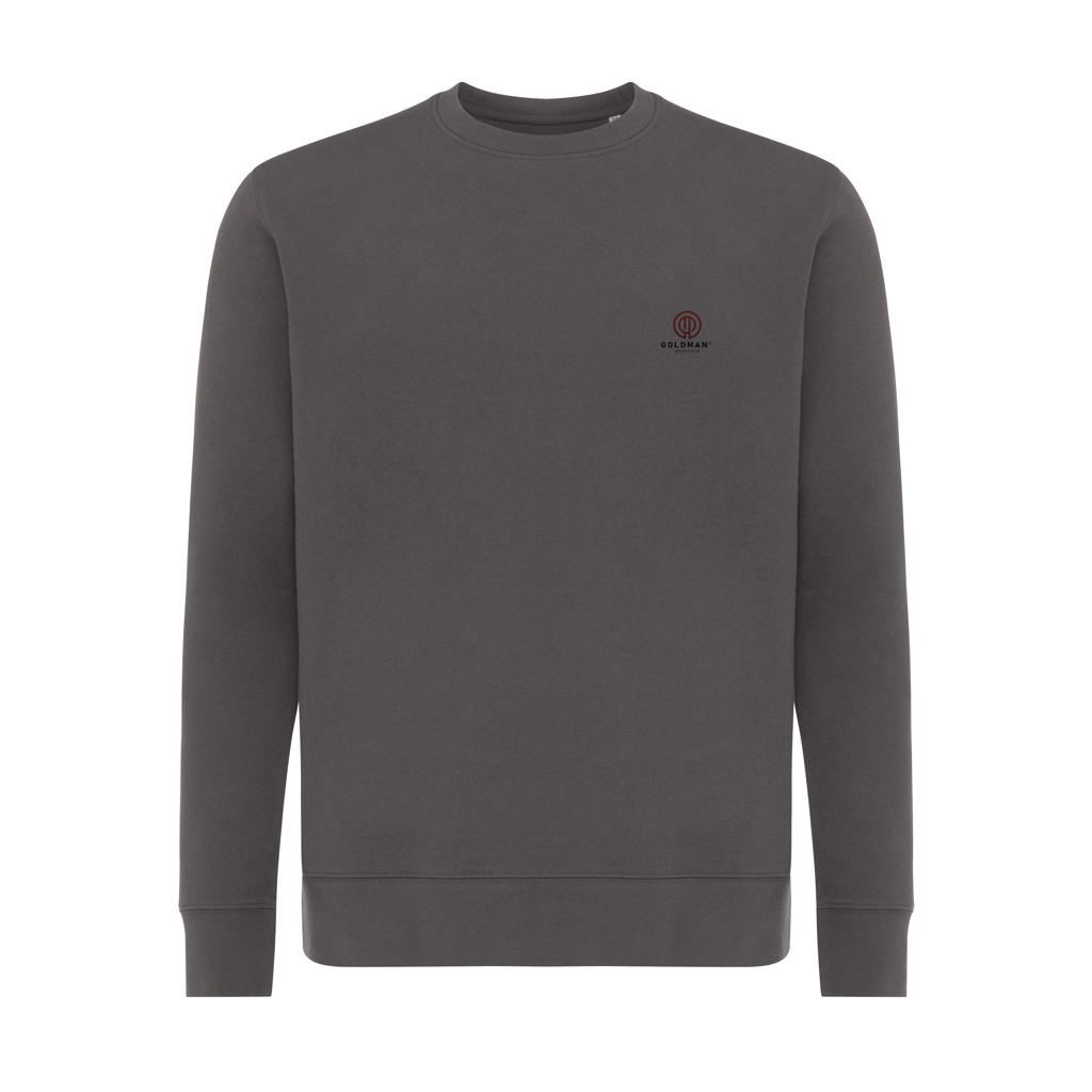 Sweat-shirt gris à col rond pour homme