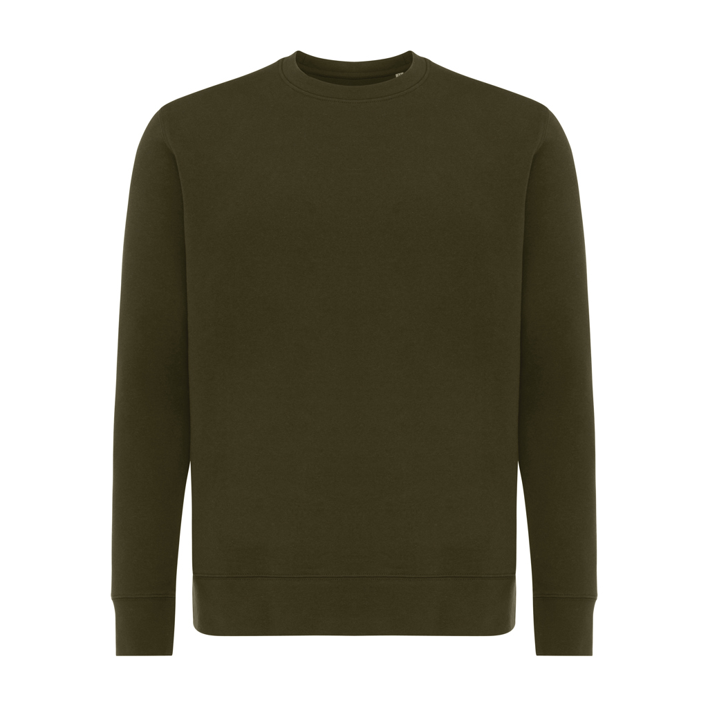 Sweat-shirt vert kaki à manches longues