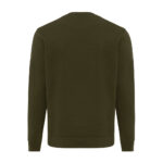 Sweat-shirt vert kaki vu de dos