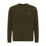 Sweatshirt vert kaki à col rond