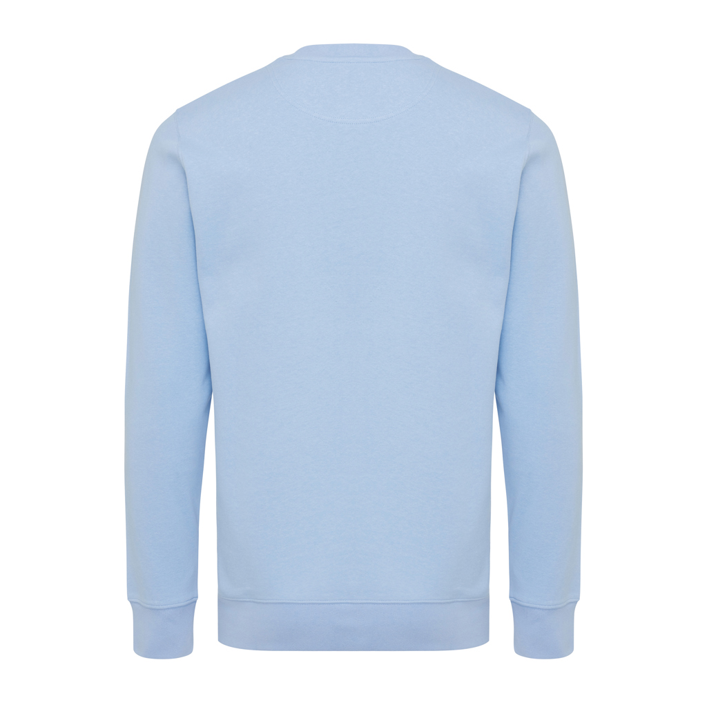 Sweat-shirt bleu clair vu de dos