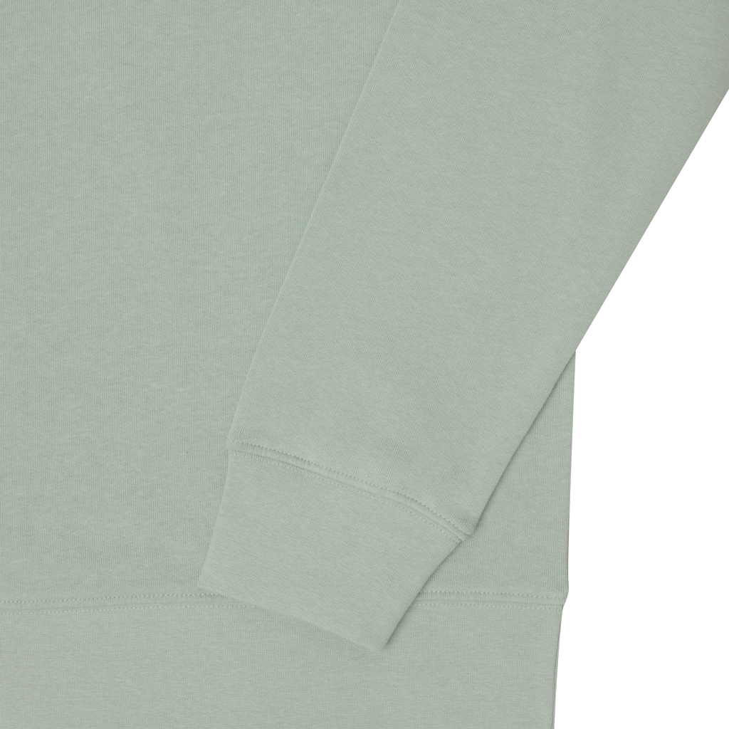 Manche de sweat vert clair en coton