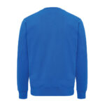 Dos d’un sweat-shirt bleu uni