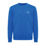 Sweatshirt bleu à col rond unisexe