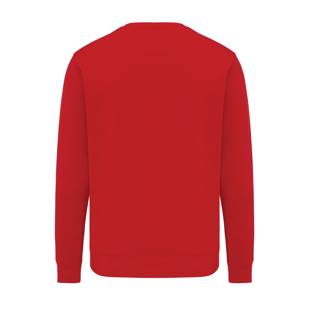 Dos de sweat-shirt rouge uni