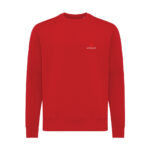 Sweat-shirt rouge à col rond unisexe