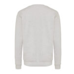 Dos d’un sweat gris clair uni.