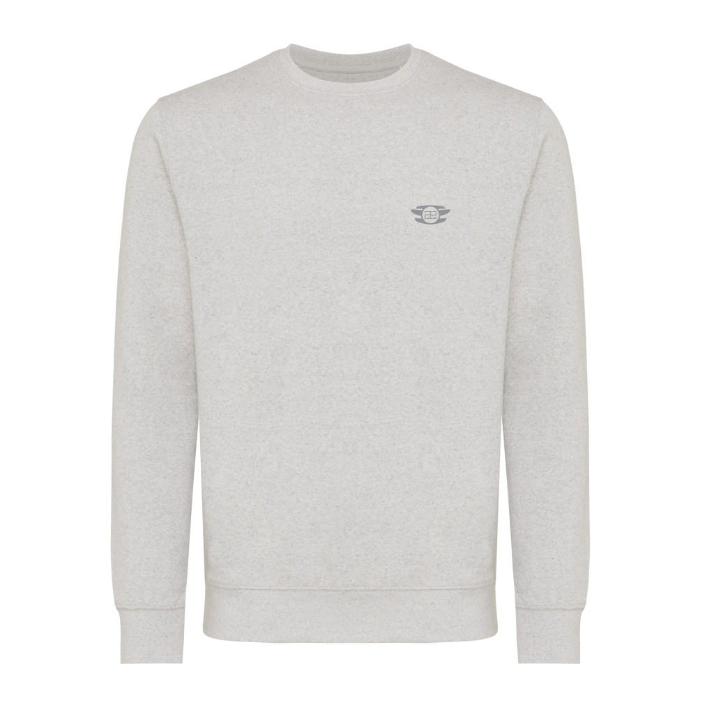 Sweat-shirt gris clair à manches longues