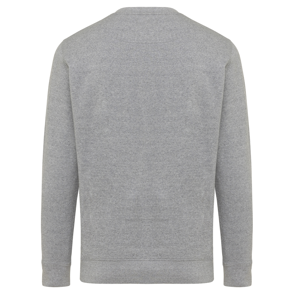 Sweat-shirt gris à manches longues vu de dos