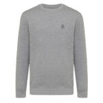 Sweat-shirt gris à col rond unisexe