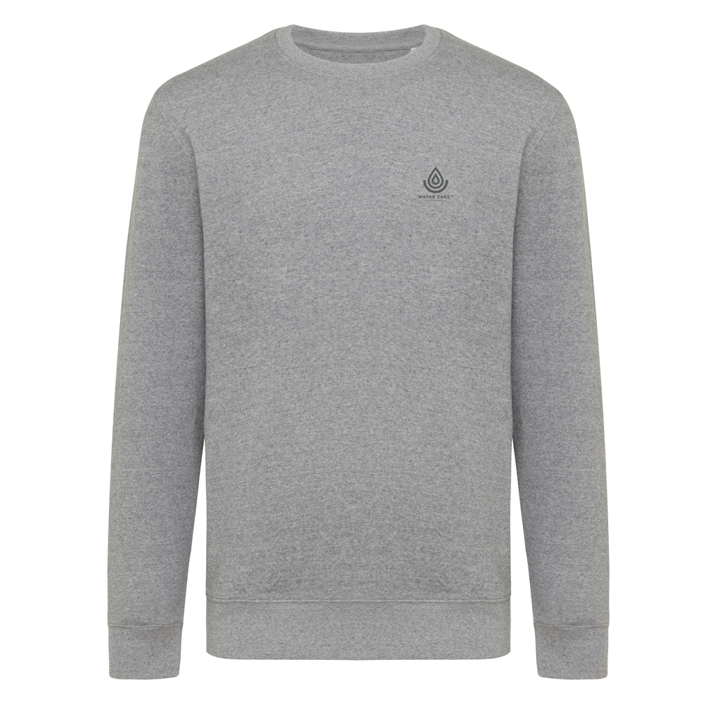 Sweat-shirt gris à col rond unisexe