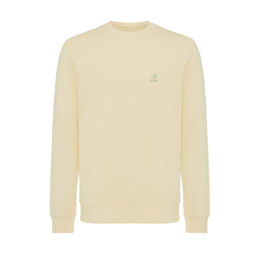 Sweat-shirt beige uni à manches longues