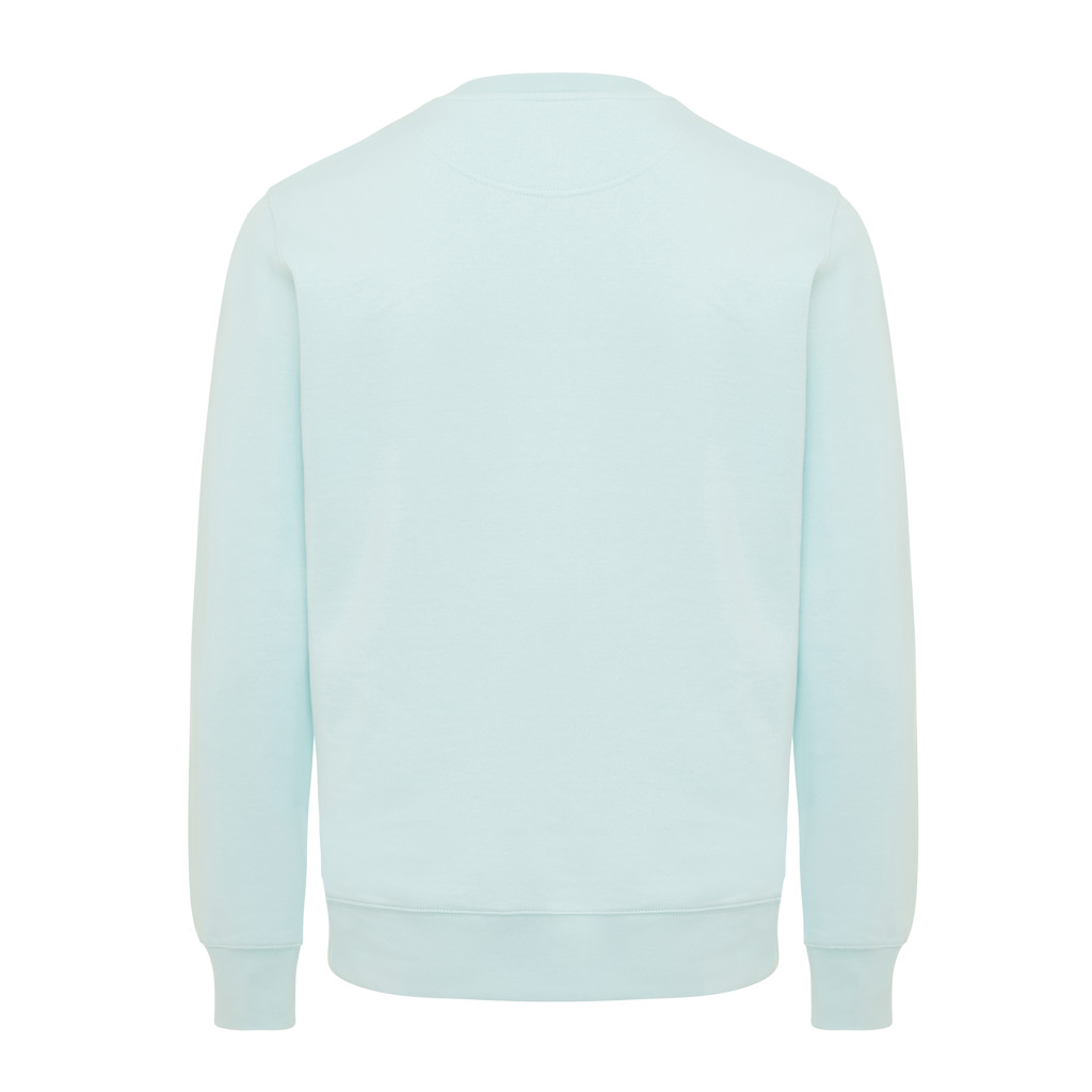 Sweat-shirt bleu clair vu de dos