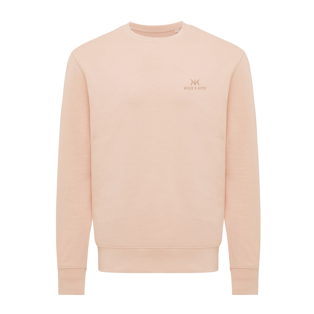Sweatshirt beige à col rond unisexe