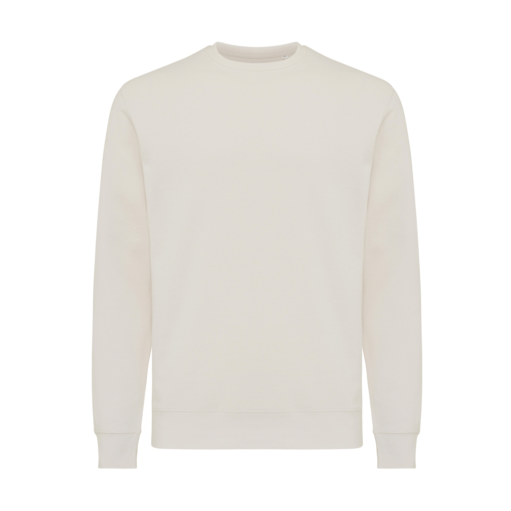 Sweat-shirt blanc uni à manches longues