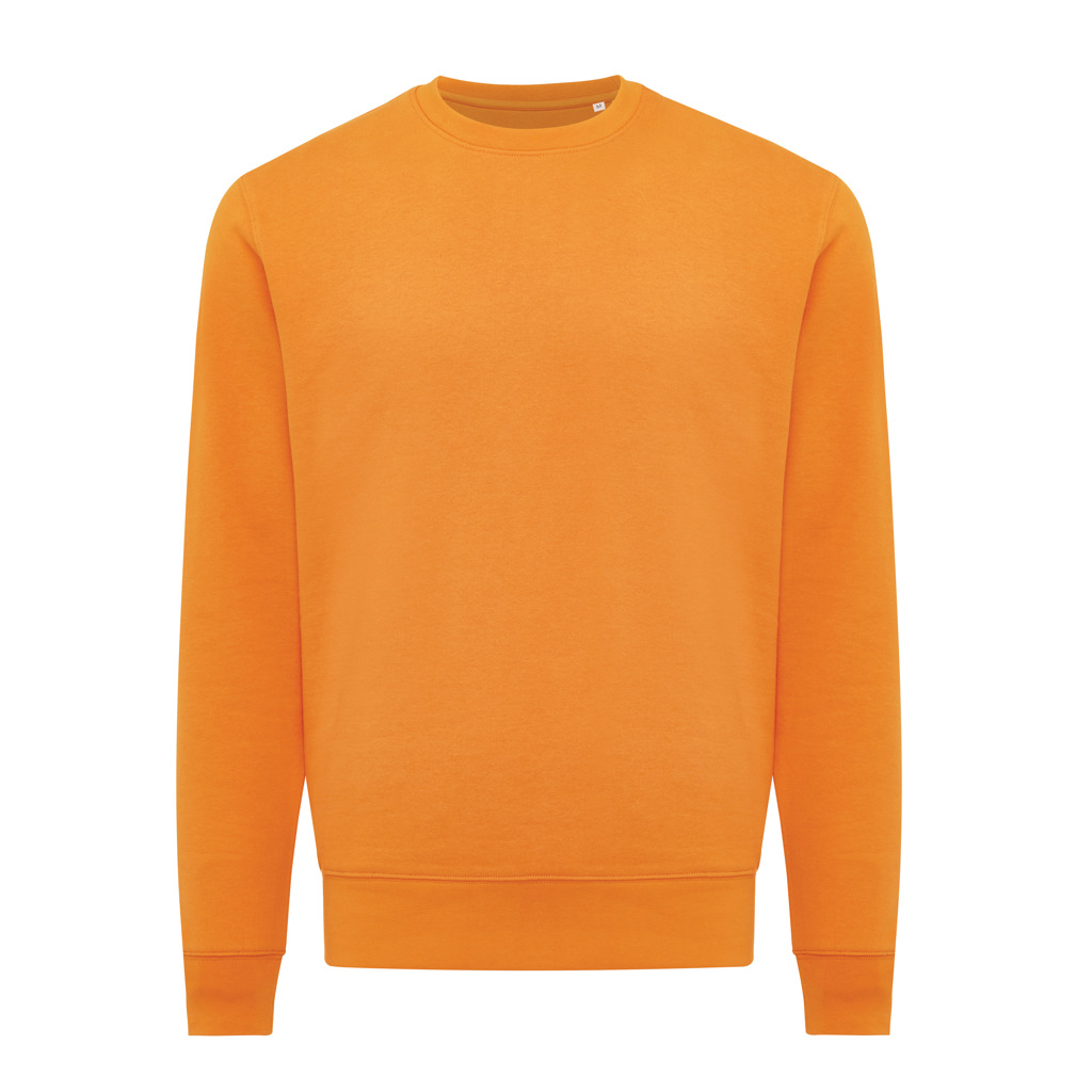 Sweat-shirt orange à manches longues unisexe