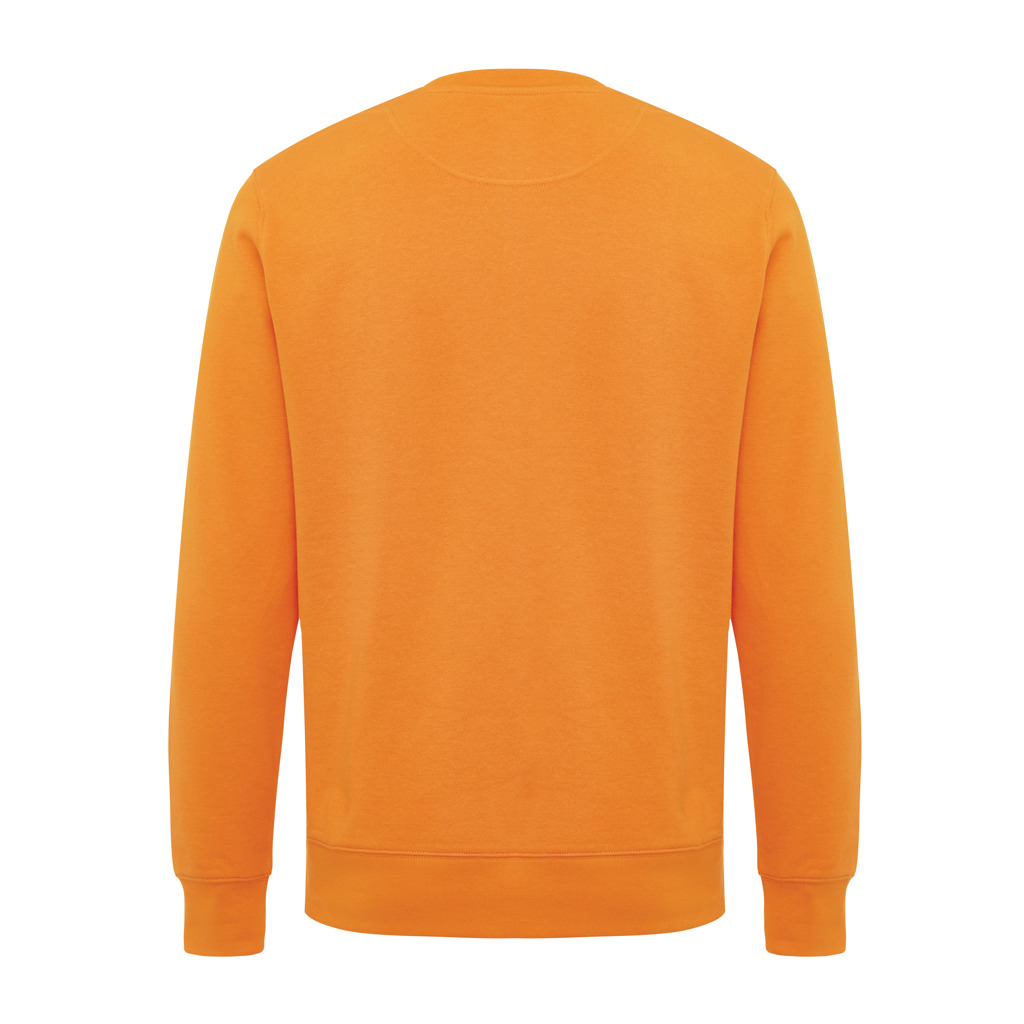 Sweat-shirt orange uni à manches longues