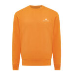 Sweatshirt orange à col rond unisexe