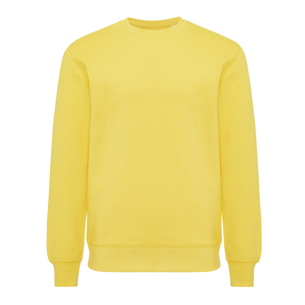 Sweat-shirt jaune uni à manches longues